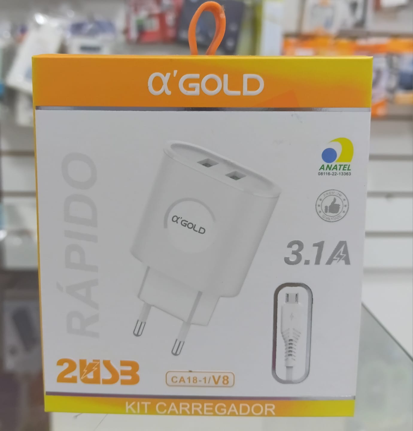 CARREGADOR  GOLD 3.1A V8