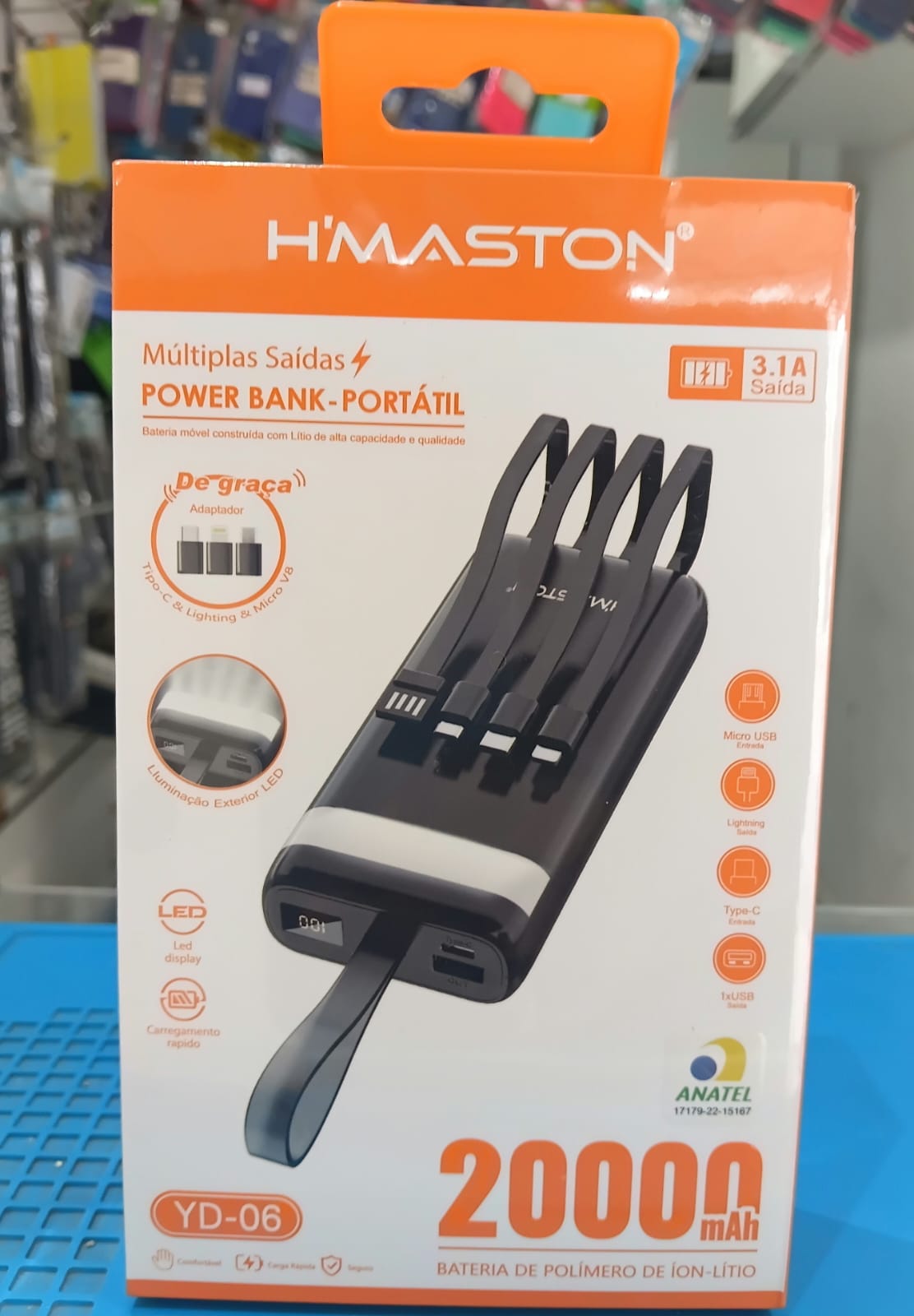 Carregador portátil 20000mah H'Maston