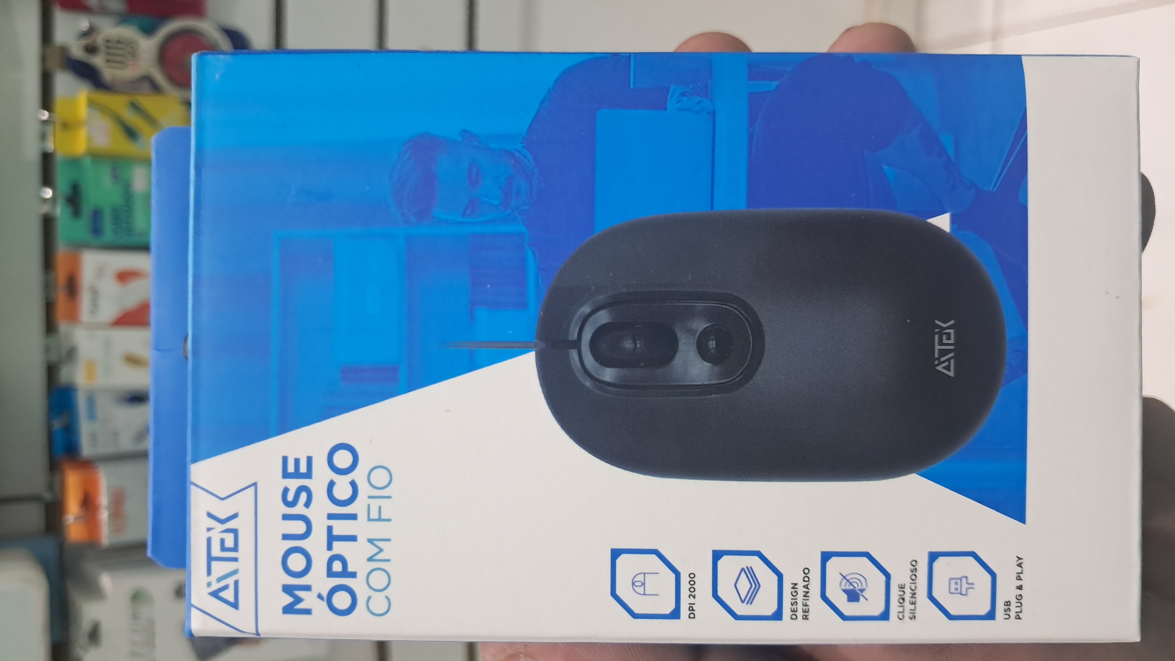 Mouse com fio ATEX