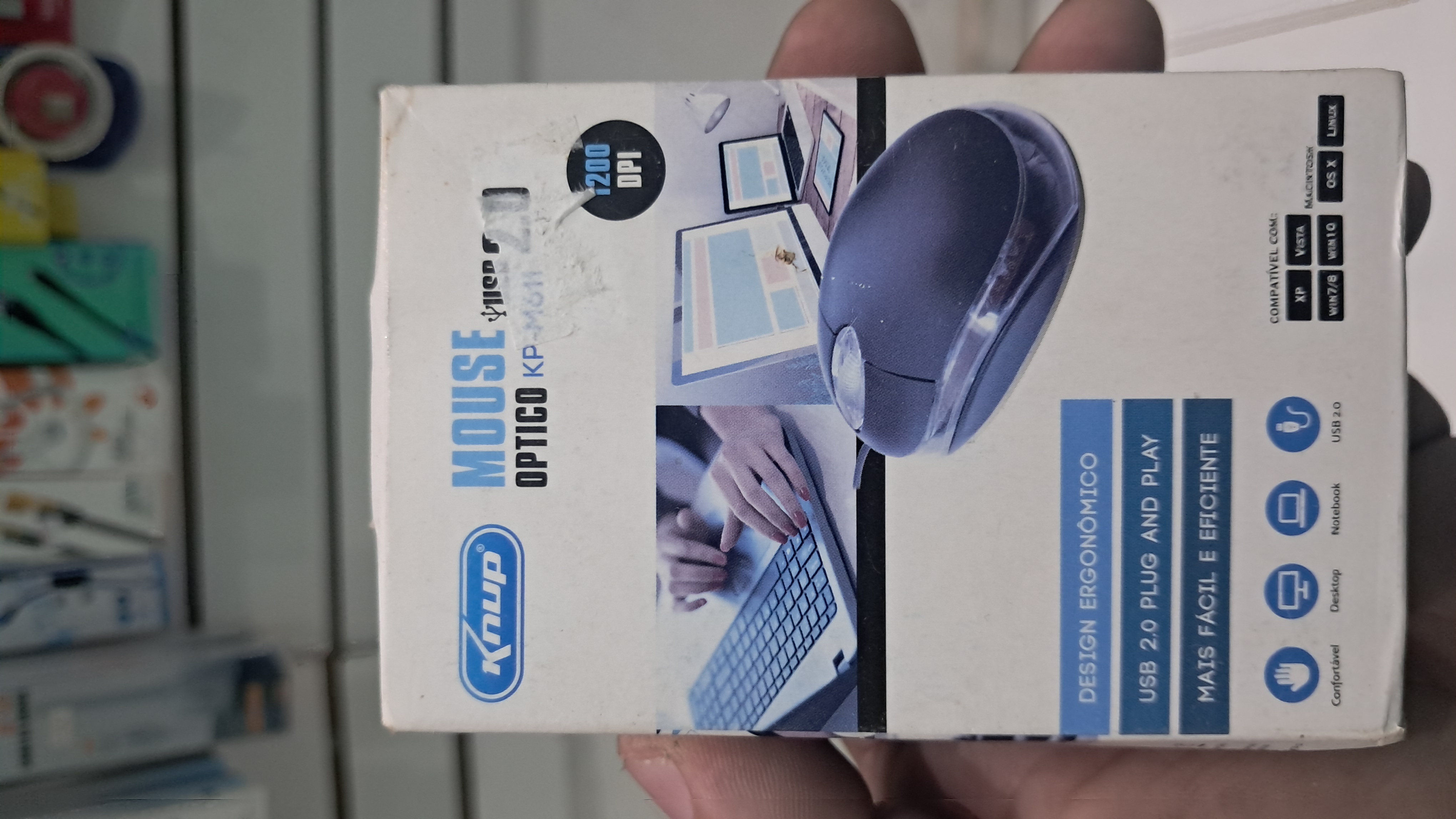Mouse com fio Knup