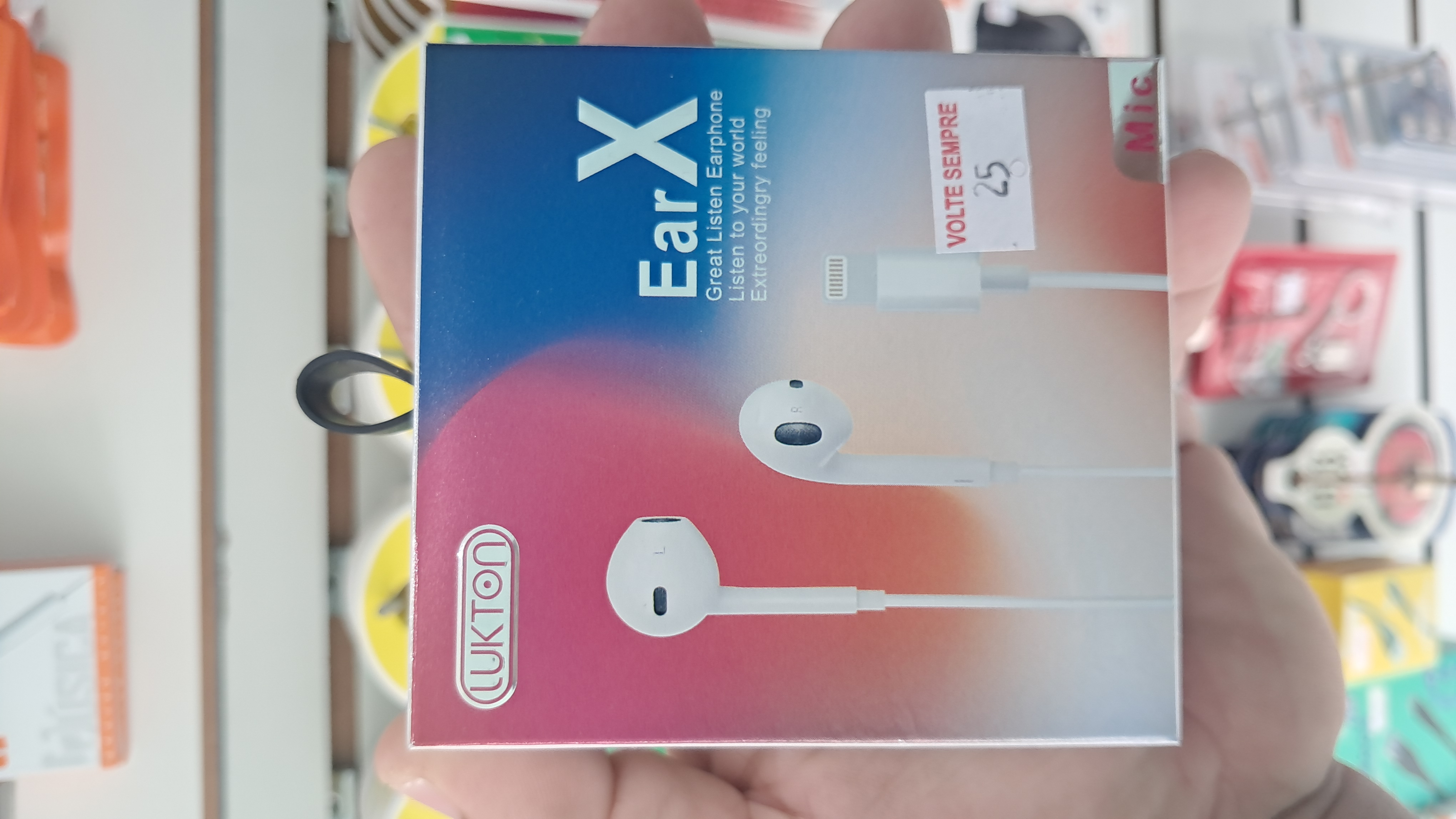 Fone de ouvido IPhone com fio