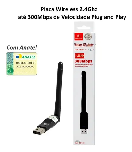 Adaptador Wi-Fi USB